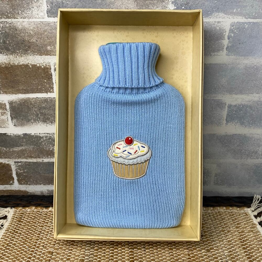 Covered Hot Water Bottle Knit Sweater By Cassandra Never Used  13" x 8"